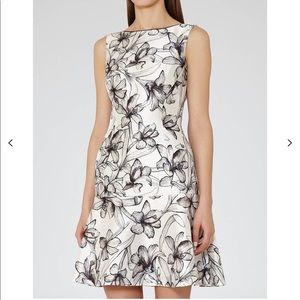 Reiss Onyx Peplum Hem Dress